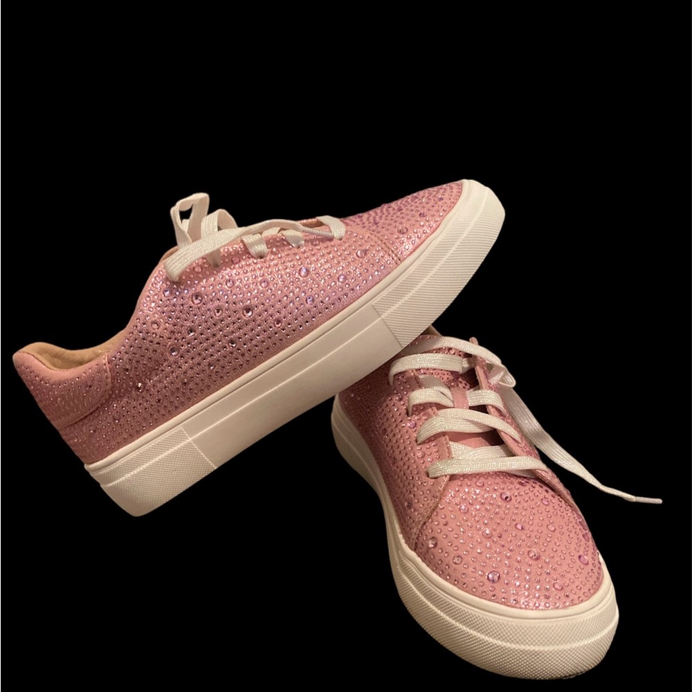 Link Girls Rhinestone Sneakers - Picture 1 of 5
